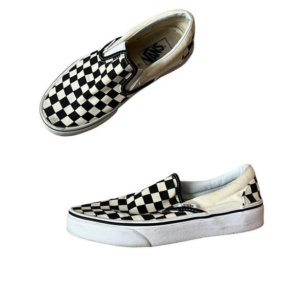 VANS Slip-On Checkerboard Skate Shoe Sz 7 - Picture 2 of 8